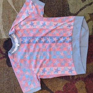 Lularoe, women's Jane short sleeved sweatshirt
